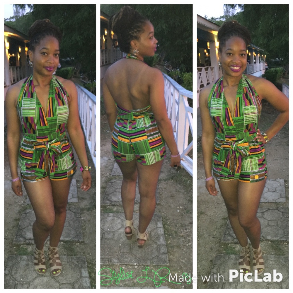 African print jumper